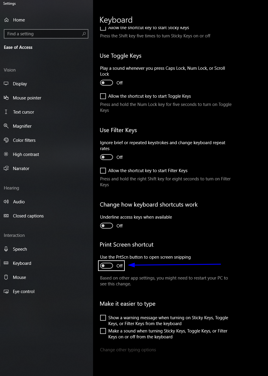 Windows 10 Shortcut to Switch Between Black & White and Color Mode